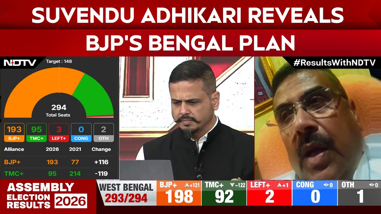 Suvendu Adhikari TO NDTV: 'People Rejected Mamata's Outsider Politics'