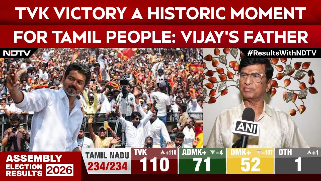 TVK Victory A Historic Moment For Tamil People, Says Vijay's Father