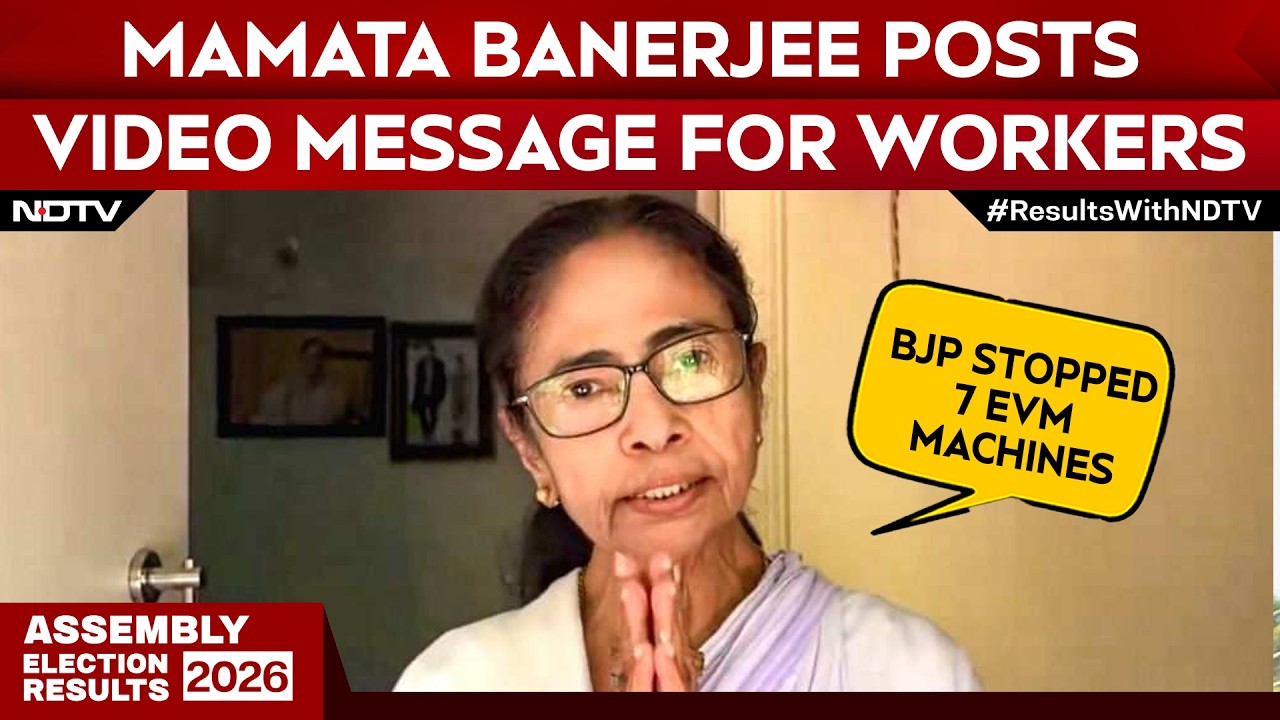 West Bengal Results | Mamata Banerjee Alleges Slow Counting by EC As BJP Takes Lead In Polls