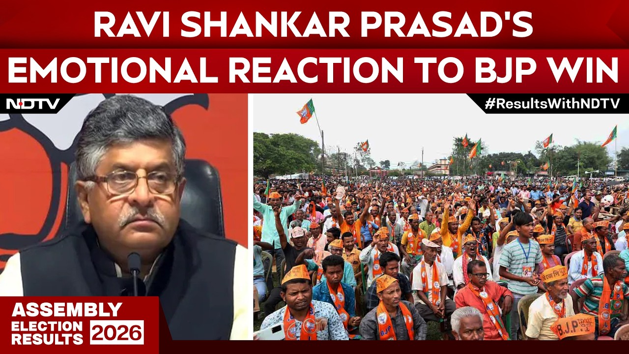 Election Results | "Lotus Blooms In Bengal": Ravi Shankar Prasad's Emotional Reaction to BJP Win