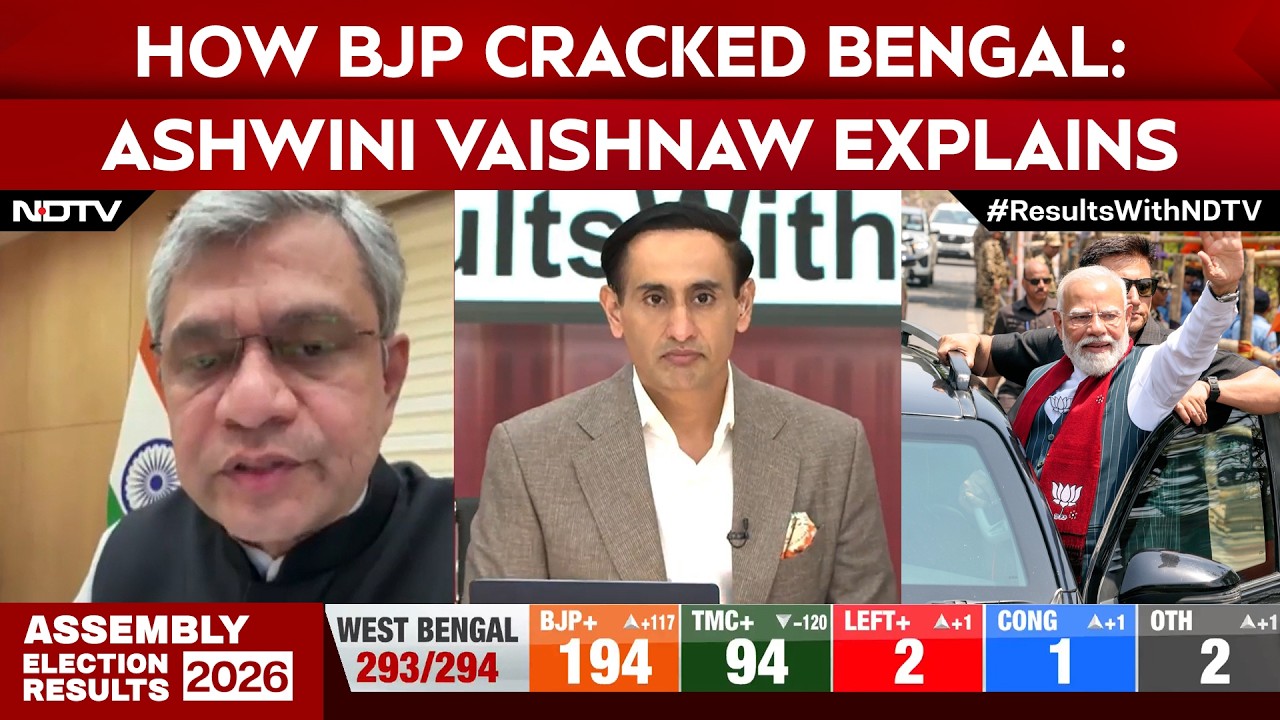 Election Results | Why BJP Won Bengal? Ashwini Vaishnaw Breaks Down 3 Big Factors