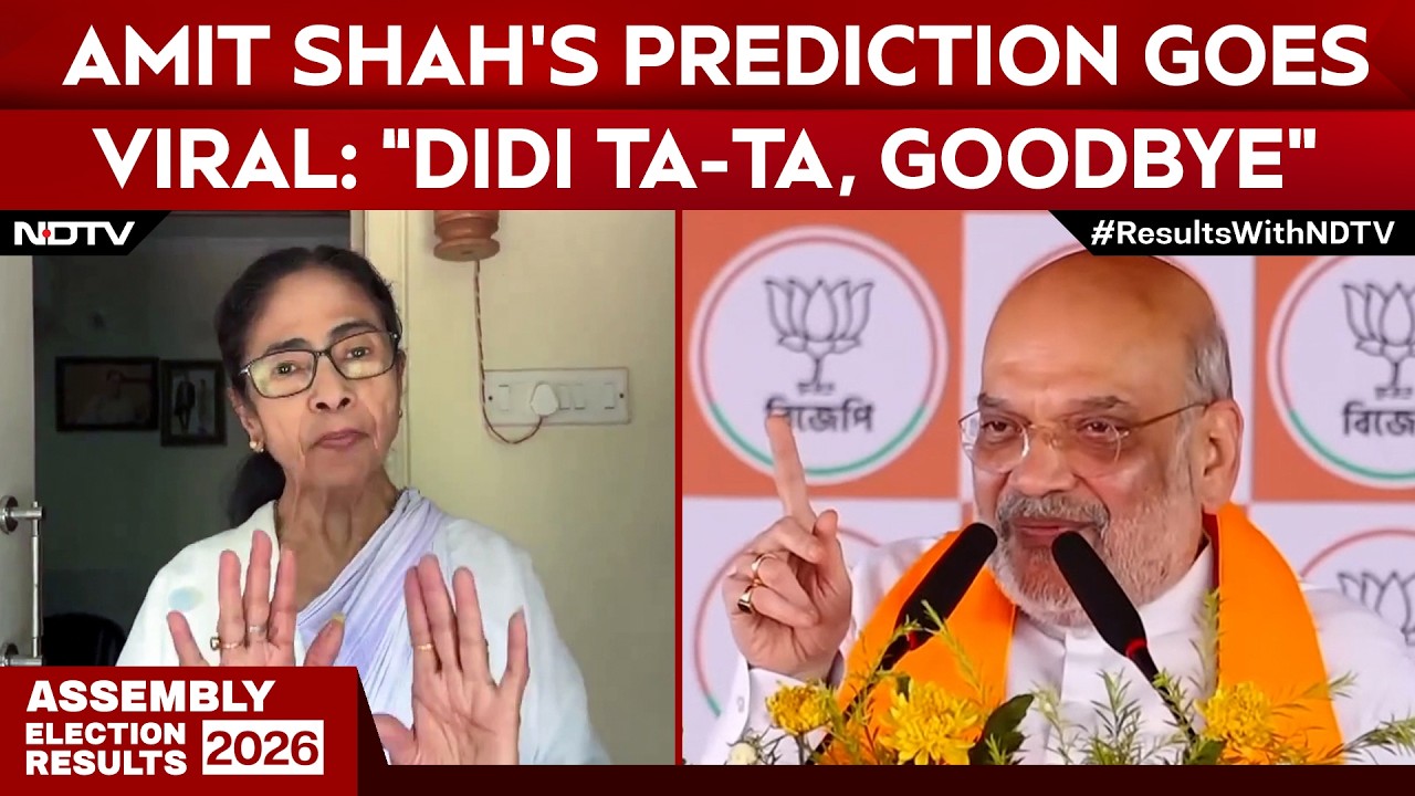 Bengal Election 2026 | "May 4, By 1 PM... Didi Ta-Ta Goodbye": Amit Shah’s Old Prediction Goes Viral