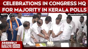 Kerala Polls | Congress HQ In Thiruvananthapuram Celebrates UDF Crossing 71--Seat Majority In Kerala