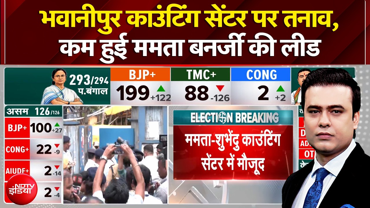 Bhabanipur Results LIVE: भवानीपुर काउंटिंग सेंटर पर तनाव जारी, ममता बनर्जी को लेकर बड़ी खबर