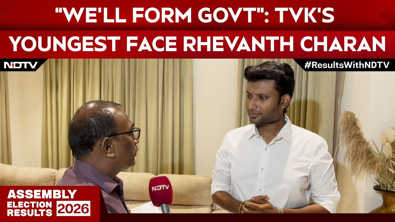 TVK Win 2026 | &ldquo;No Hung Assembly, We&rsquo;ll Form Govt&rdquo;: TVK&rsquo;s Youngest Face Rhevanth Charan Exclusive