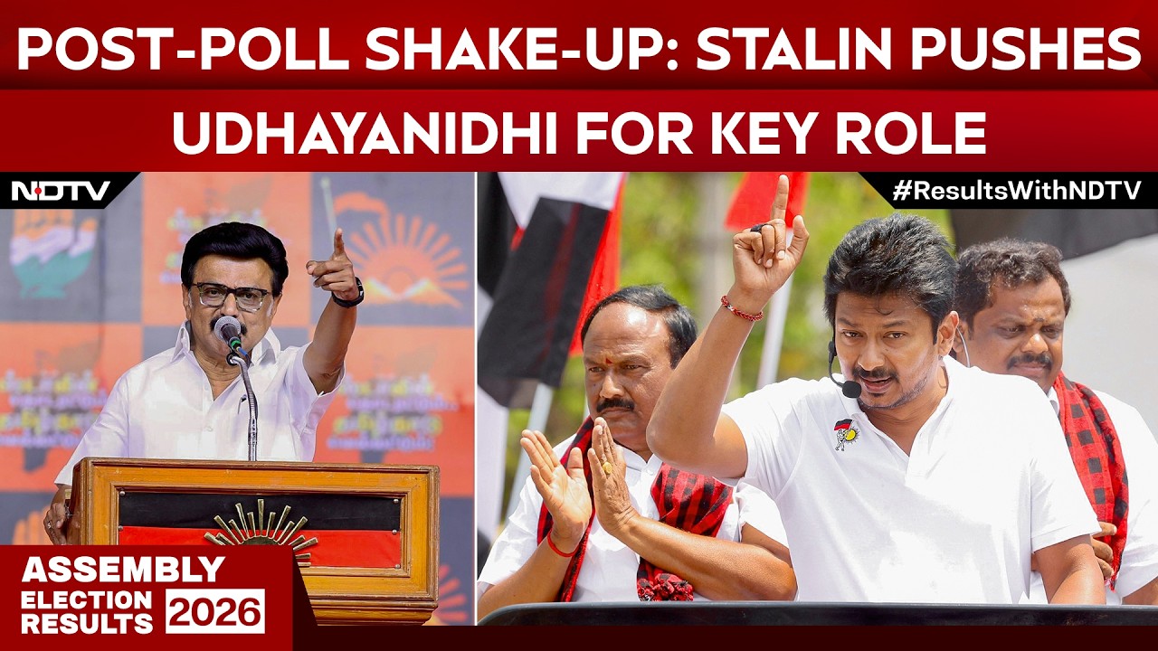 Tamil Nadu Election Results | After Defeat, MK Stalin Backs Son Udhayanidhi As Leader Of Opposition