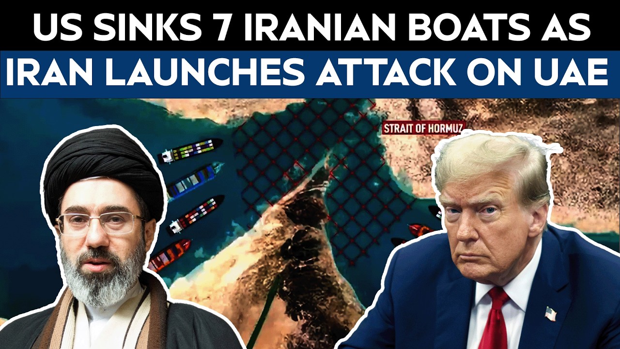 US-Iran War News | Iran Attacks UAE, US Sinks 7 Small Iranian Boats, Iran Retaliates In Hormuz