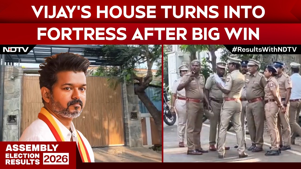 Vijay&rsquo;s House Turns Into Fortress After Super Hit Debut In Tamil Nadu Polls