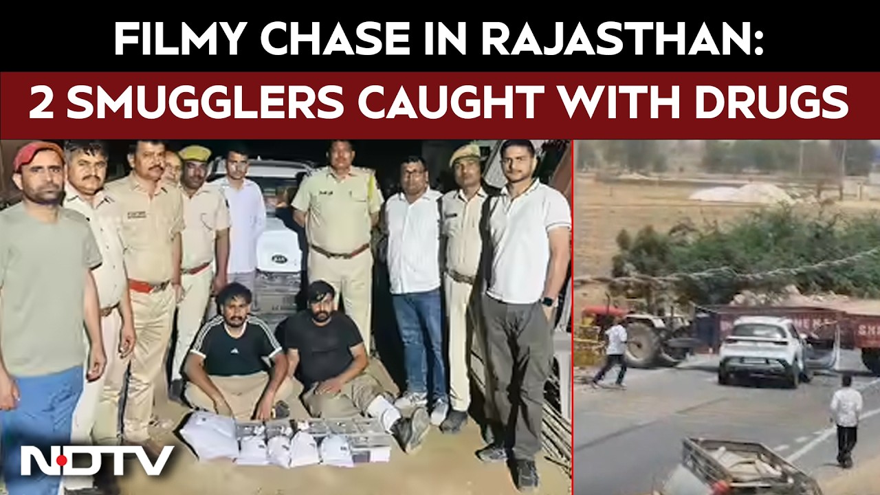 Rajasthan News | Filmy-Style Intercept: 2 Drug Smugglers Held With Heroin, Weapons