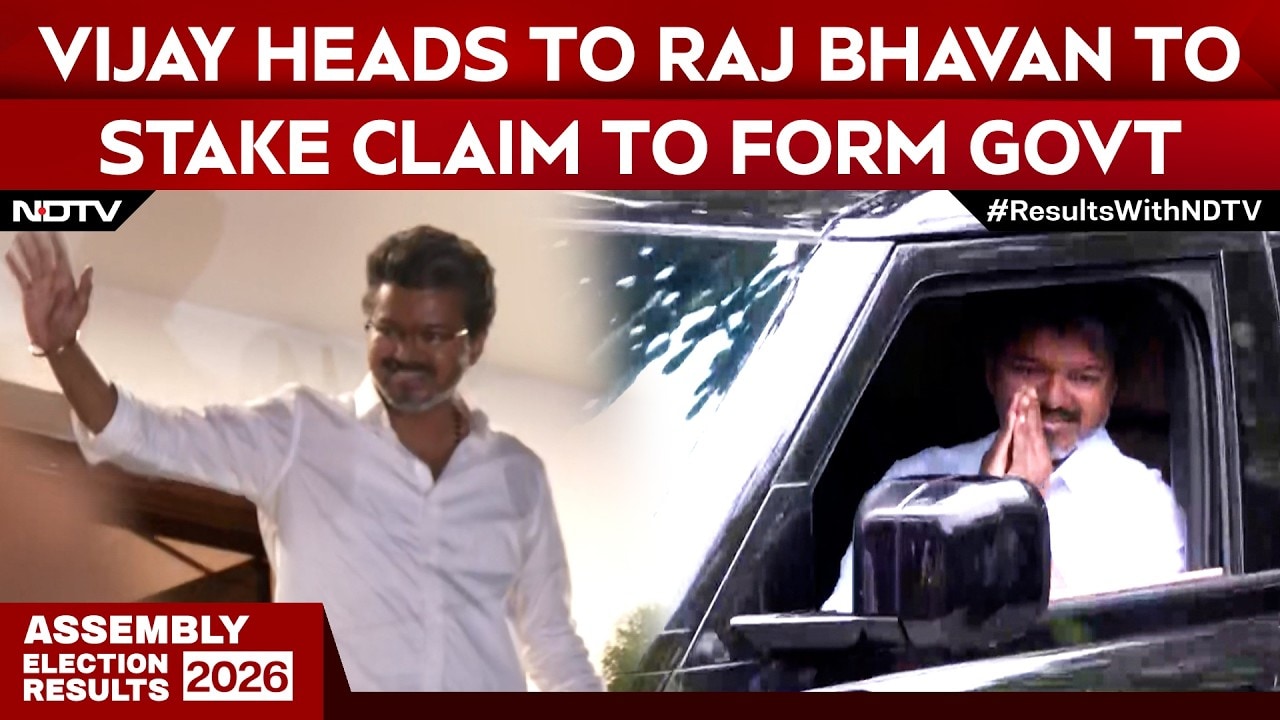 Vijay Latest News | Vijay Heads To Raj Bhavan To Stake Claim To Form Govt