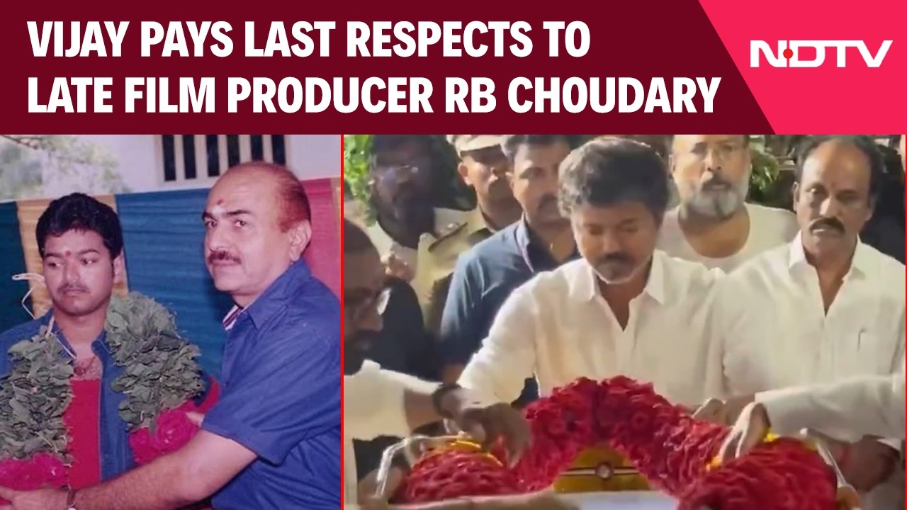 Vijay News Today | TVK Chief Vijay Pays Last Respects to Late Film Producer RB Choudary