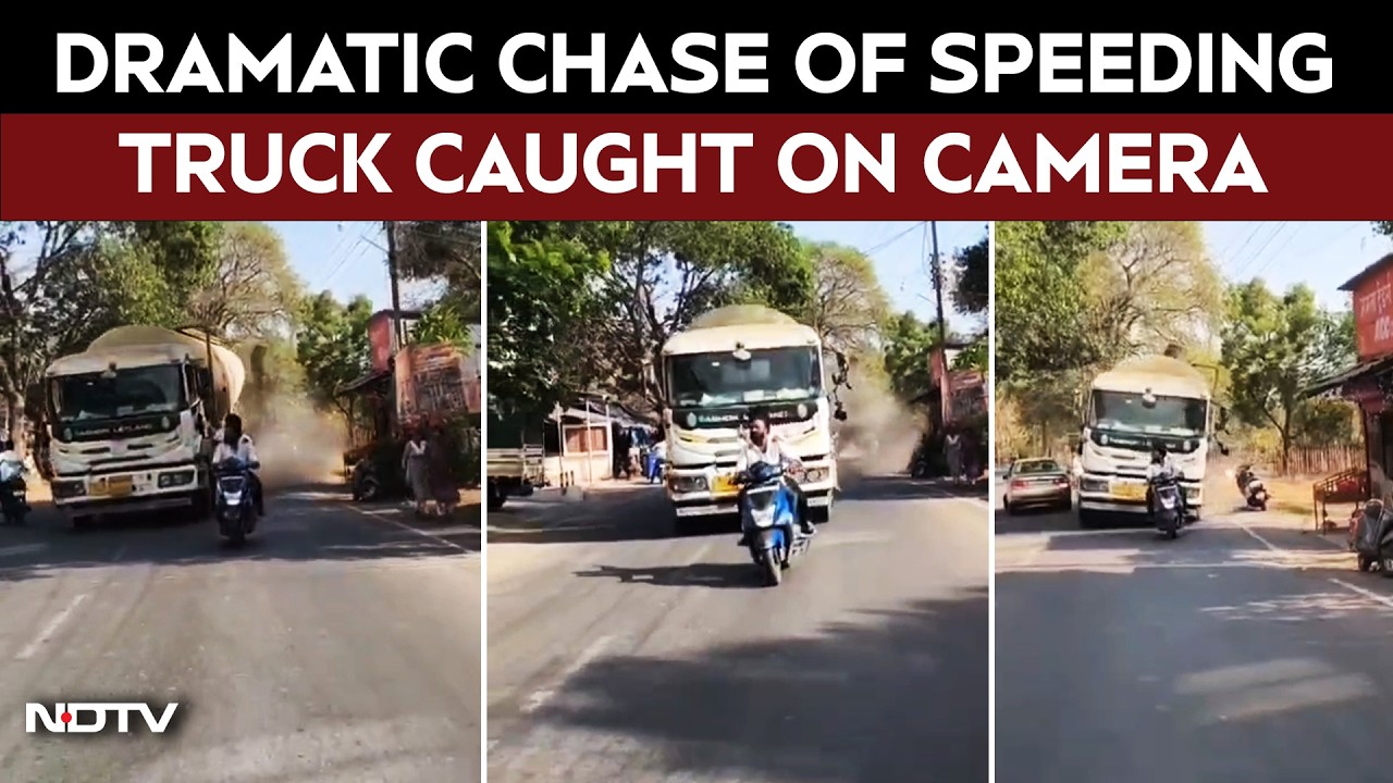 Speeding Truck Smashes Into Multiple Vehicles In Palghar, Driver Nabbed In Dramatic Chase