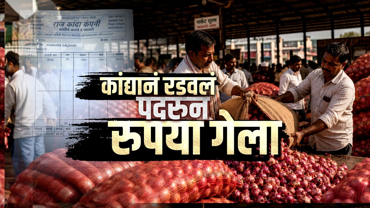 12 क्विंटल कांदा विकला, पण पदरचाच 1 रुपया गेला; कांदा उत्पादक शेतकऱ्याची व्यथा सांगणारा एक Report