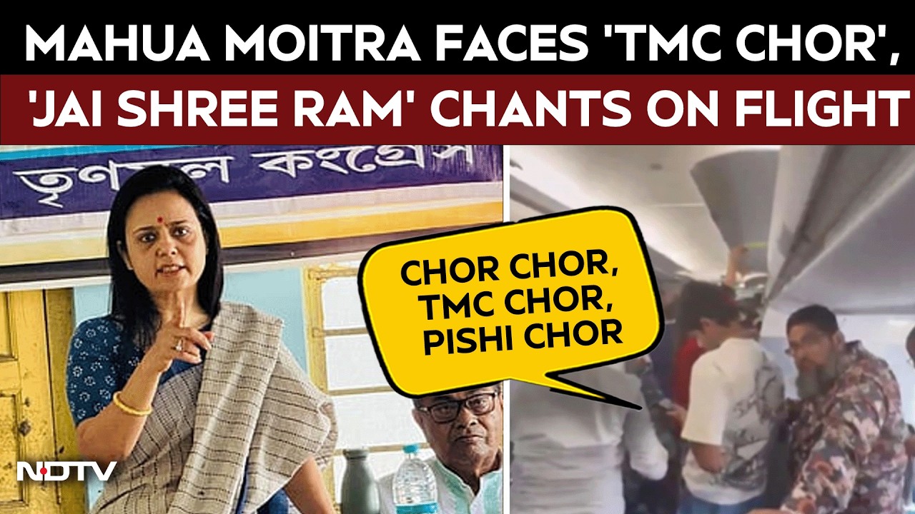 Mahua Moitra Faces 'TMC Chor' & 'Jai Shree Ram' Chants On Indigo Flight, Files Complaint