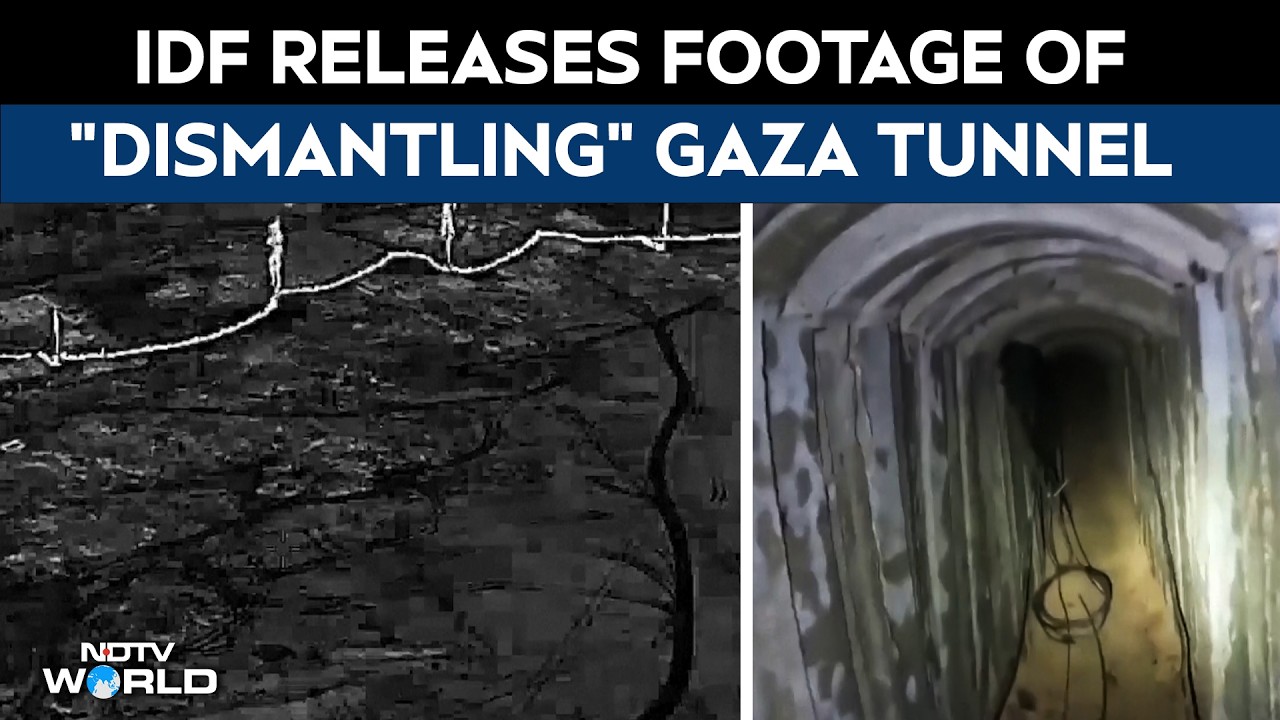 Israel News | IDF Releases Video Of What It Says Is An Operation To Dismantle Gaza Tunnel Routes