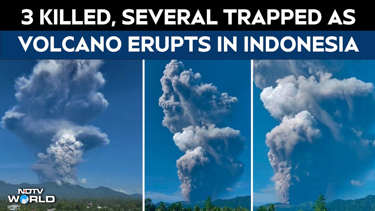 Indonesia News | 3 Killed, Many Trapped As Mount Dukono Erupts Spewing Thick Plumes Of Smoke & Ash