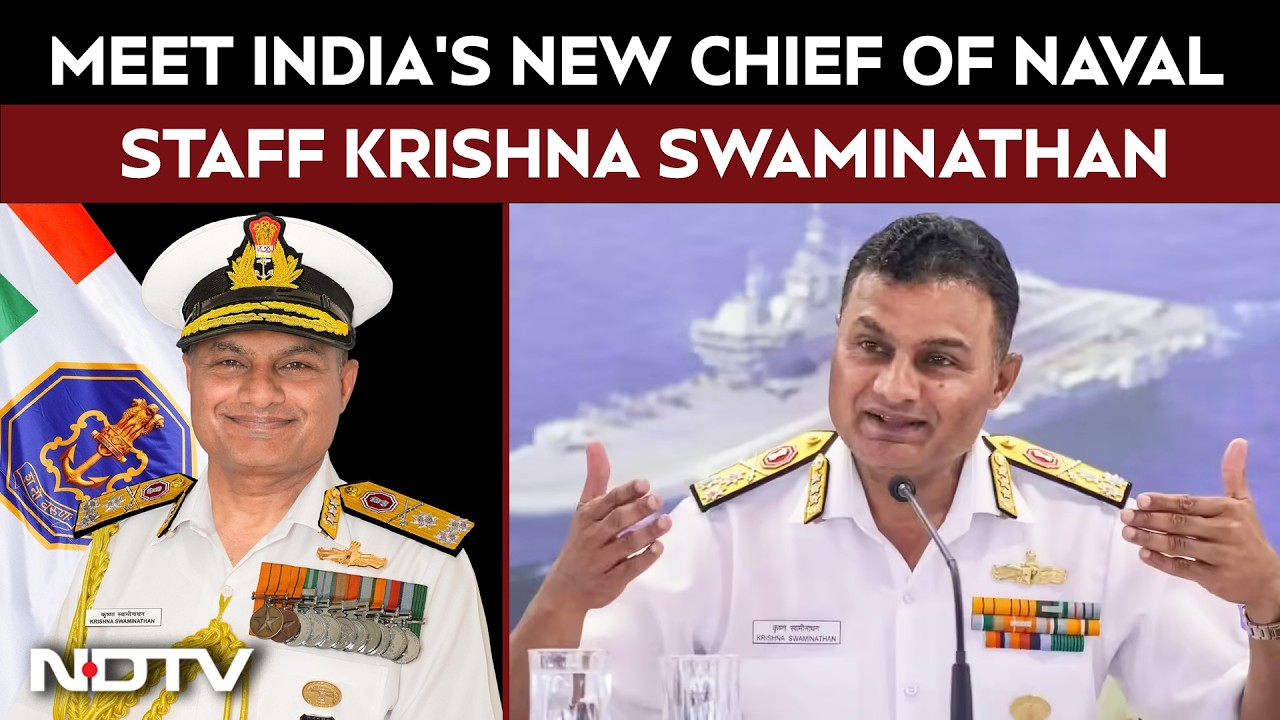New Navy Chief | Vice Admiral Krishna Swaminathan Appointed As New Chief Of The Naval Staff