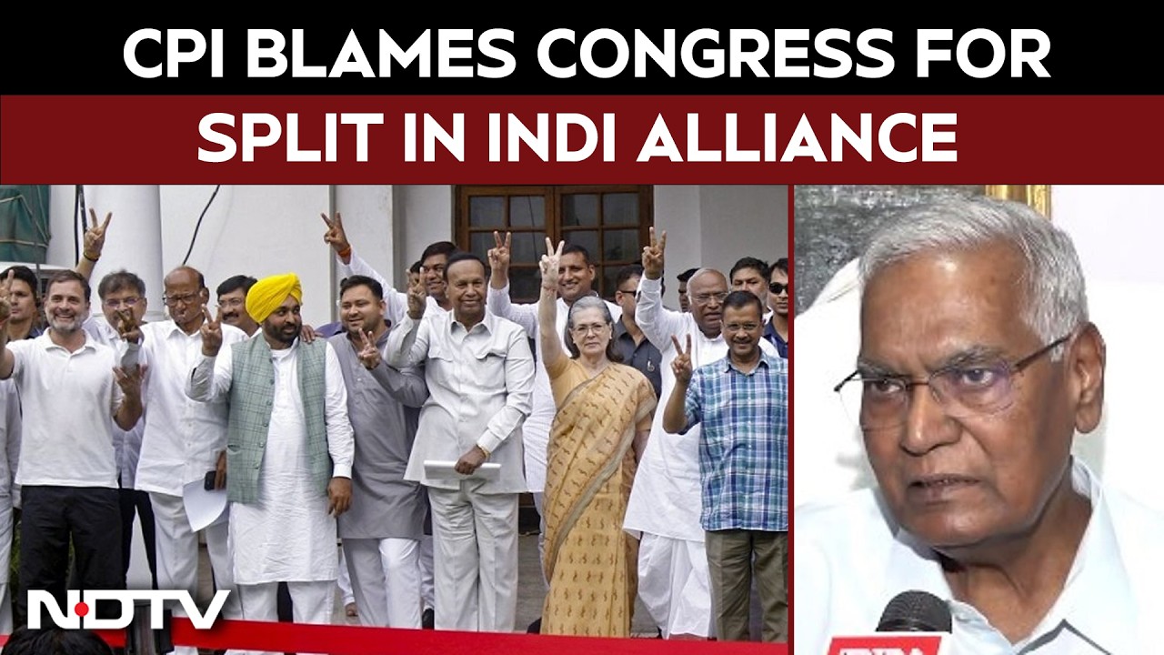 CPI's Leader D. Raja Says INDI Alliance Facing Split | Blames Congress For The Crisis