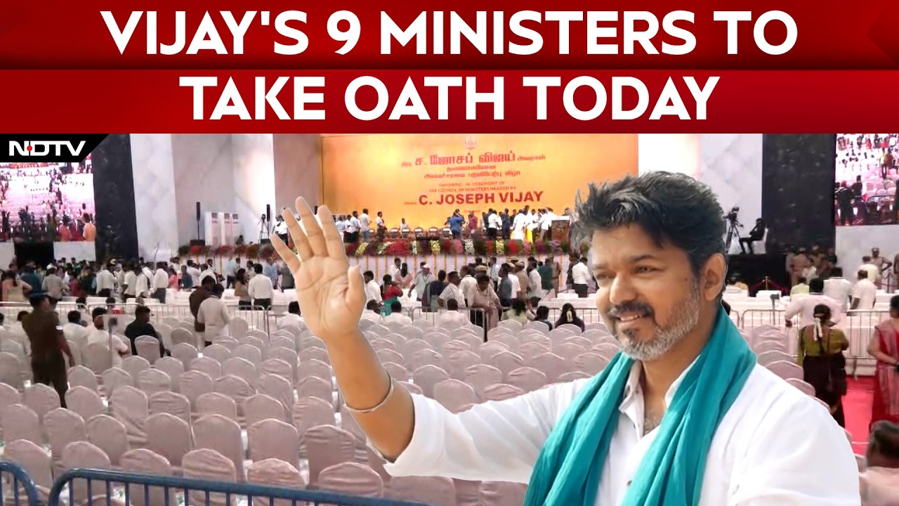 Vijay Oath Ceremony: Vijay's 9 Ministers To Take Oath Today, Say Sources