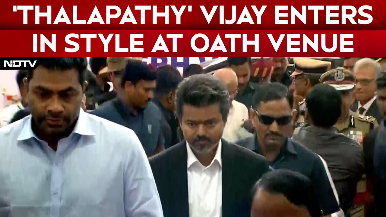 First Visuals: Vijay Enters Stadium Ahead Of Oath Ceremony