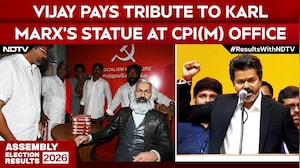 Vijay Pays Tribute To Karl Marx&rsquo;s Statue At CPI(M) Office