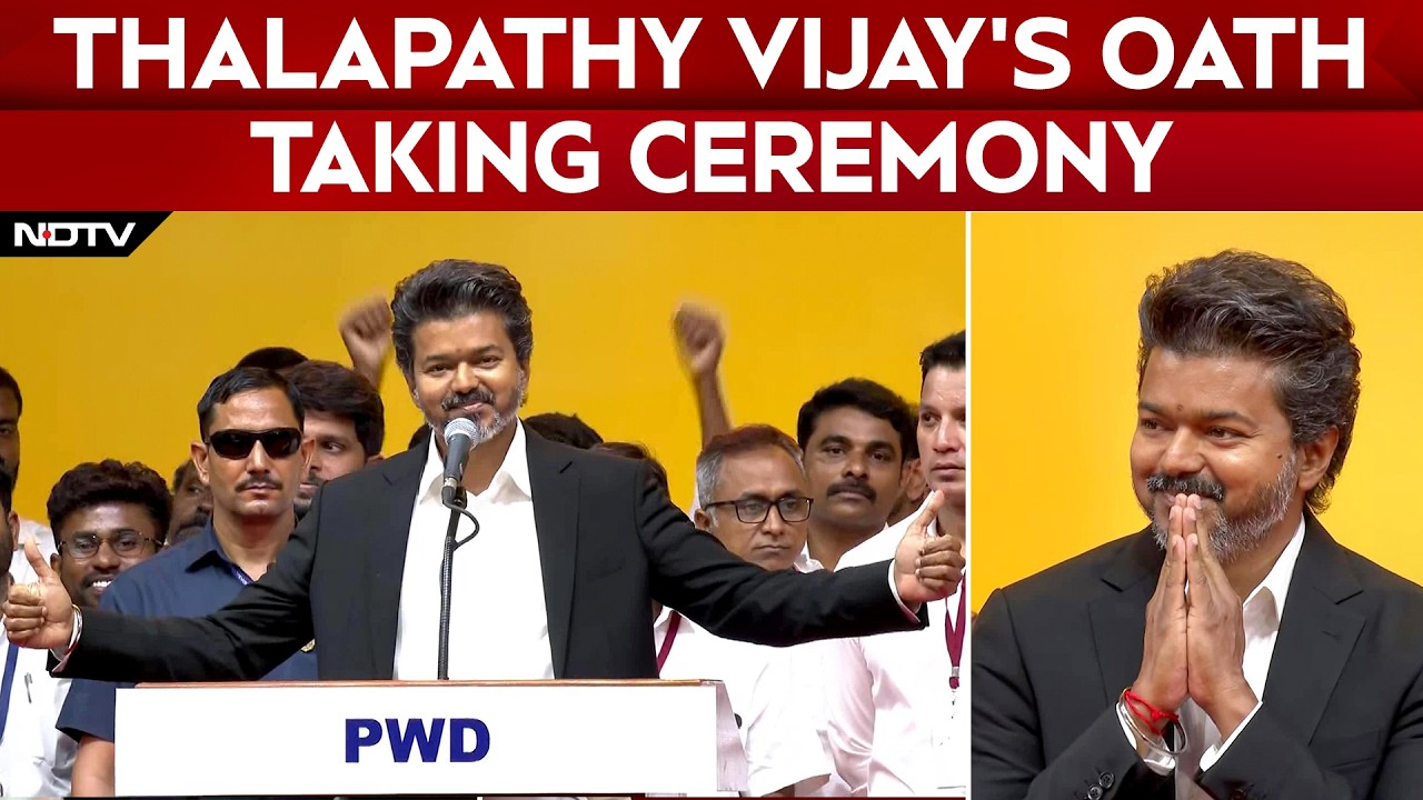 'Thalapathy' Is Tamil Nadu Chief Minister. Vijay Takes Oath With 9 TVK Leaders