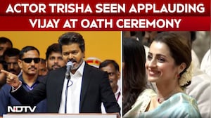 Actor Trisha Seen Applauding Vijay At Oath Ceremony, Video Viral