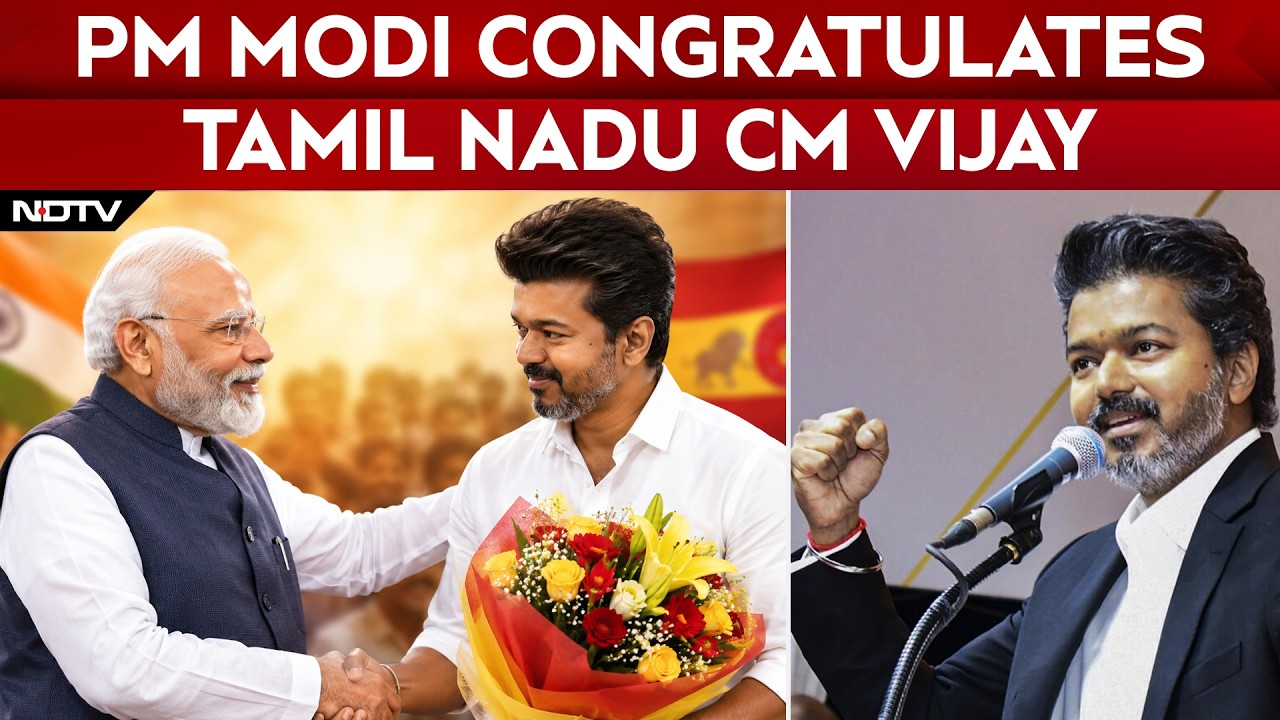 PM Modi Congratulates Vijay, Promises Continued Support To Tamil Nadu