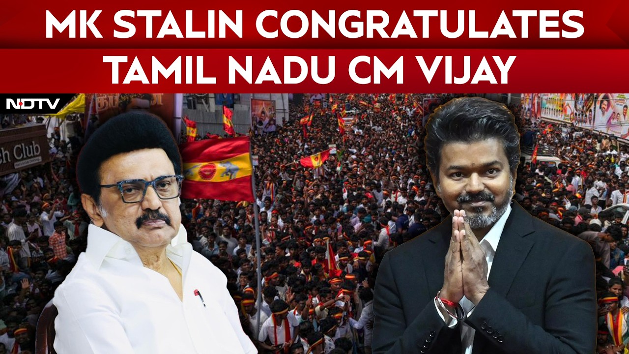 DMK Chief Stalin Congratulates Tamil Nadu’s New CM TVK Chief ‘Thalapathy’ Vijay