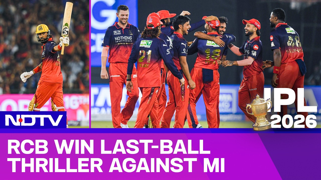 RCB Beat MI In Last-Ball Thriller In Raipur, Mumbai Out Of Play-Off Contention