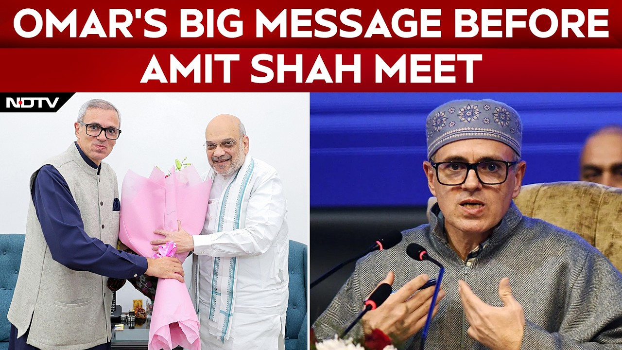 Omar Abdullah Raises Statehood Demand Ahead Of Amit Shah Meet