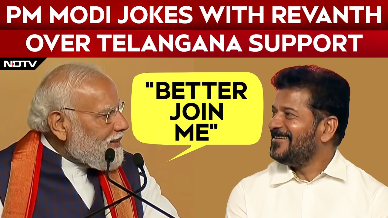 PM Modi News | 'Better Join Me': PM Modi's Jovial Dig At Revanth Reddy Seeks Support For Telangana