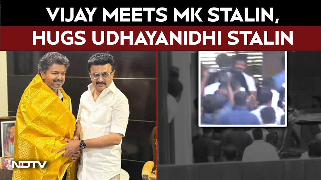 Vijay Meets MK Stalin | Vijay Meets Ex Tamil Nadu Chief Minister MK ...