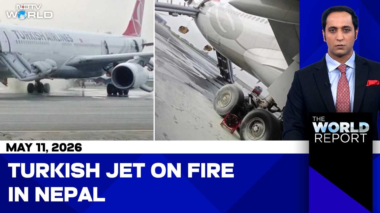 Turkish Plane Catches Fire At Kathmandu Int'l Airport, Over 250 evacuated