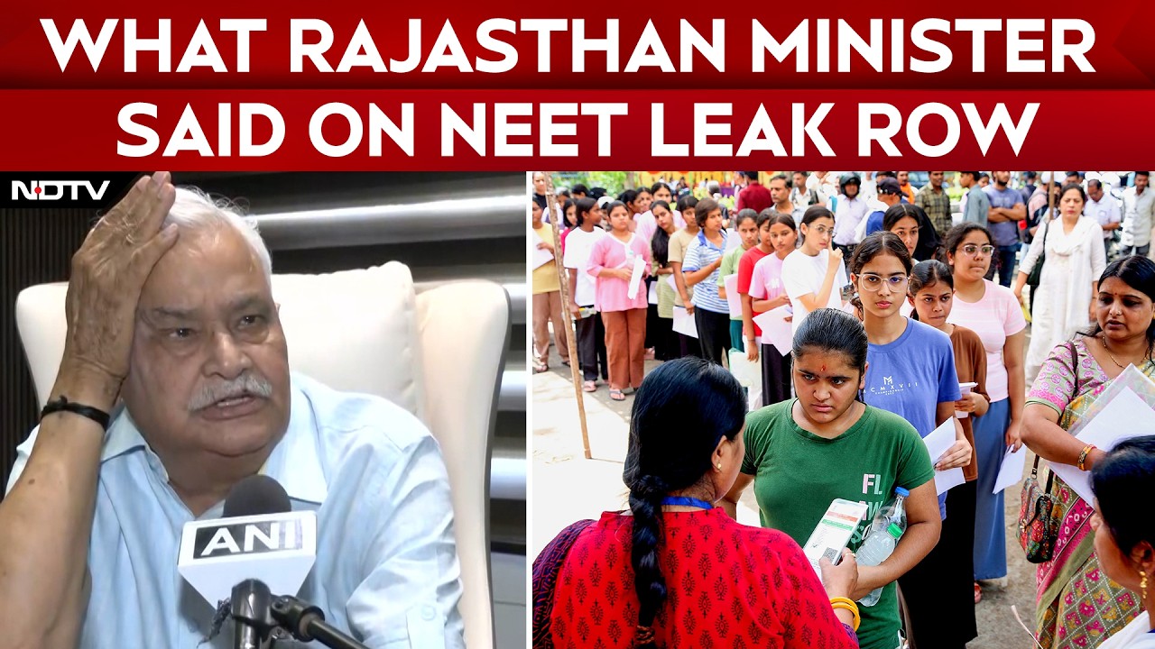NEET Exam Cancel | Rajasthan Minister Defends Government Over NEET Leak Probe