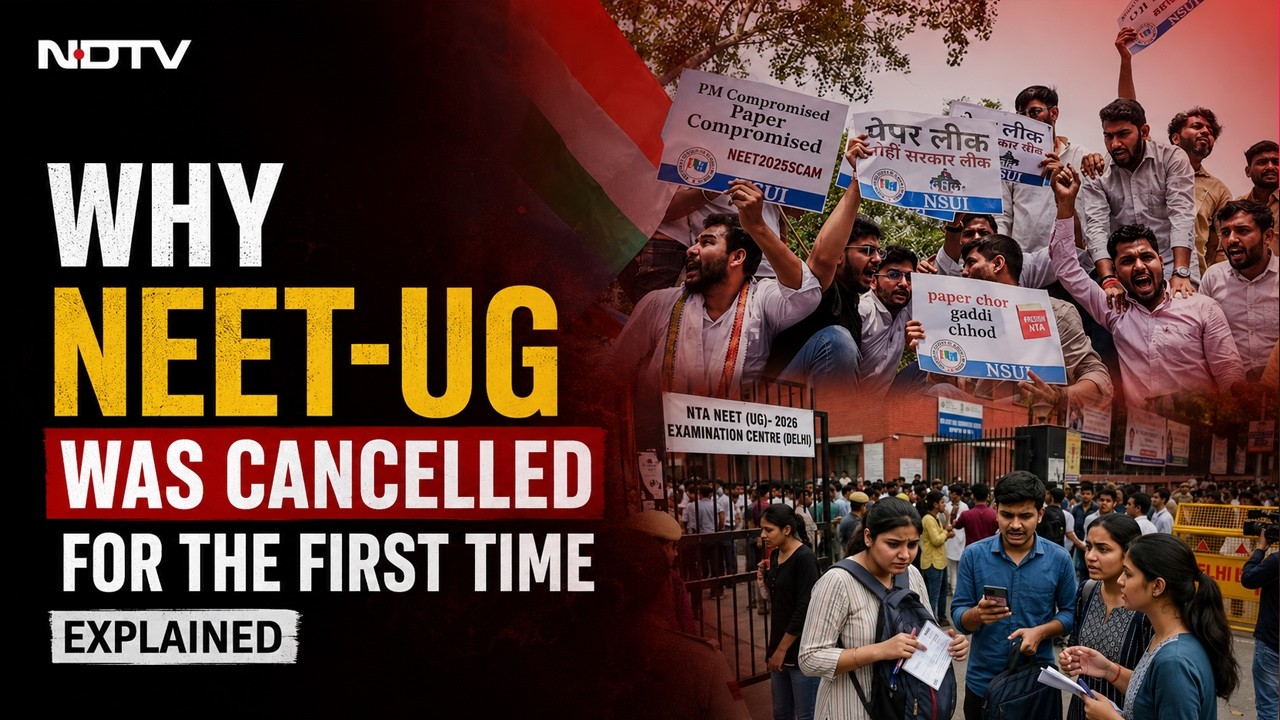 NEET-UG 2026 Cancelled: First-Ever Full Cancellation Over Paper Leak Allegations | Explained