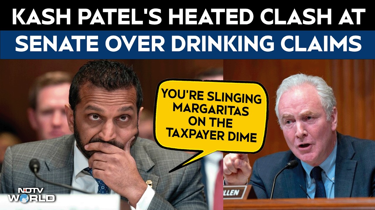 Kash Patel Viral Video | Kash Patel Denies Allegations of Drinking During Senate Budget Hearing
