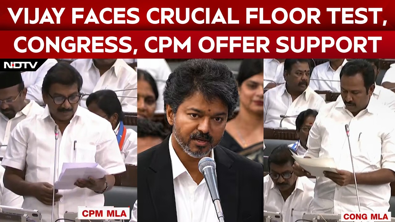 Vijay Faces Crucial Floor Test, Congress, CPM Offer Support