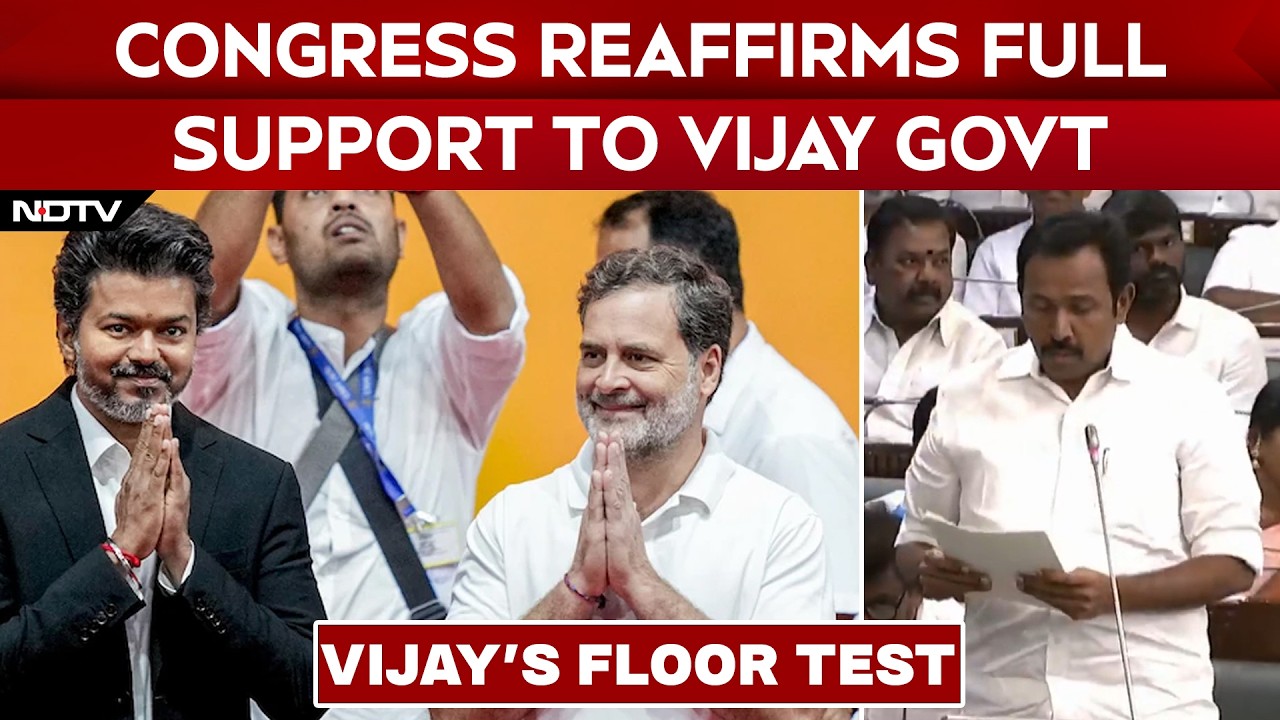 Vijay Floor Test | Congress Backs Vijay To Protect Secularism And Social Justice