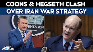 US Iran War News | Senator Coons Clashes With Hegseth Over Iran War Strategy & Hormuz Blockade