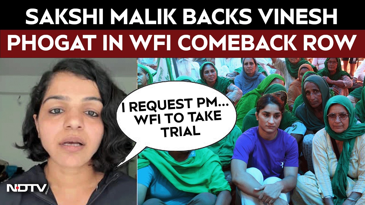 Vinesh Phogat News | "I Request PM...: Sakshi Malik Backs Vinesh Phogat Over Comeback Row With WFI