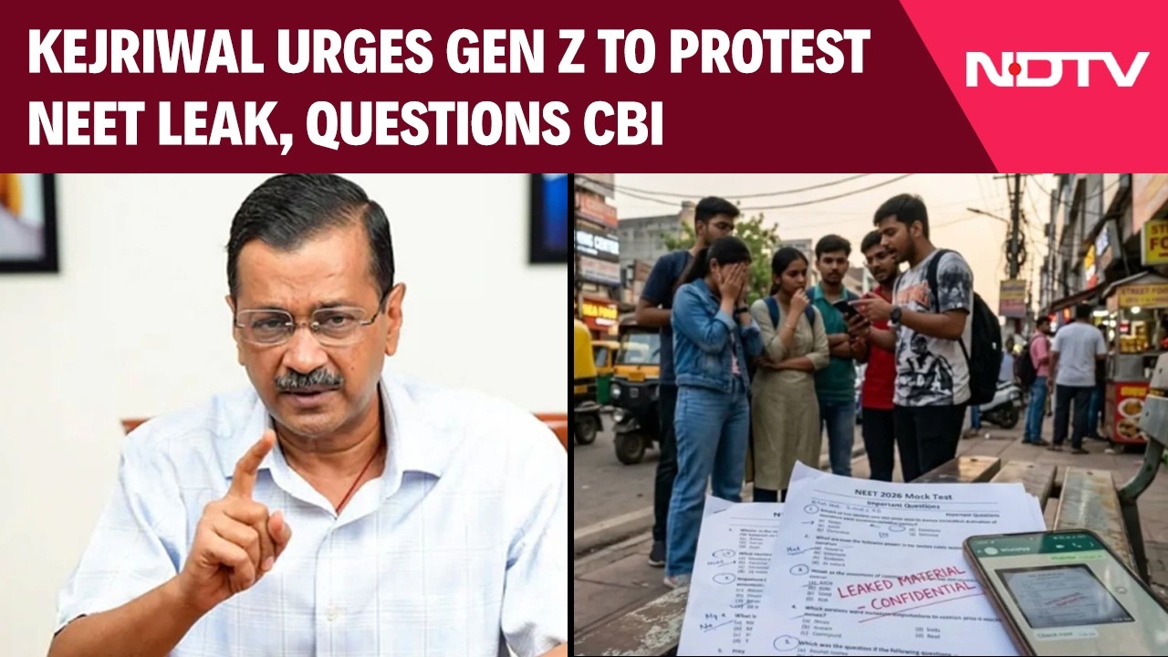 NEET-UG Paper Leak | "Can't Gen-Z Send Ministers To Jail?": Kejriwal On NEET-UG Paper Leak Row