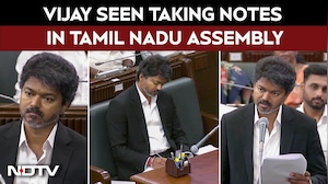TVK Vijay News | Tamil Nadu CM C Joseph Vijay Spotted Taking Notes In Tamil Nadu Assembly