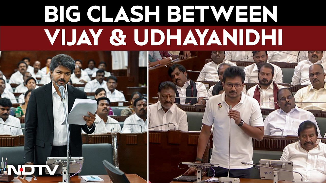 Tamil Nadu News | Udhayanidhi Stalin Walks Out Of TN Assembly After Fiery Clash With CM Vijay