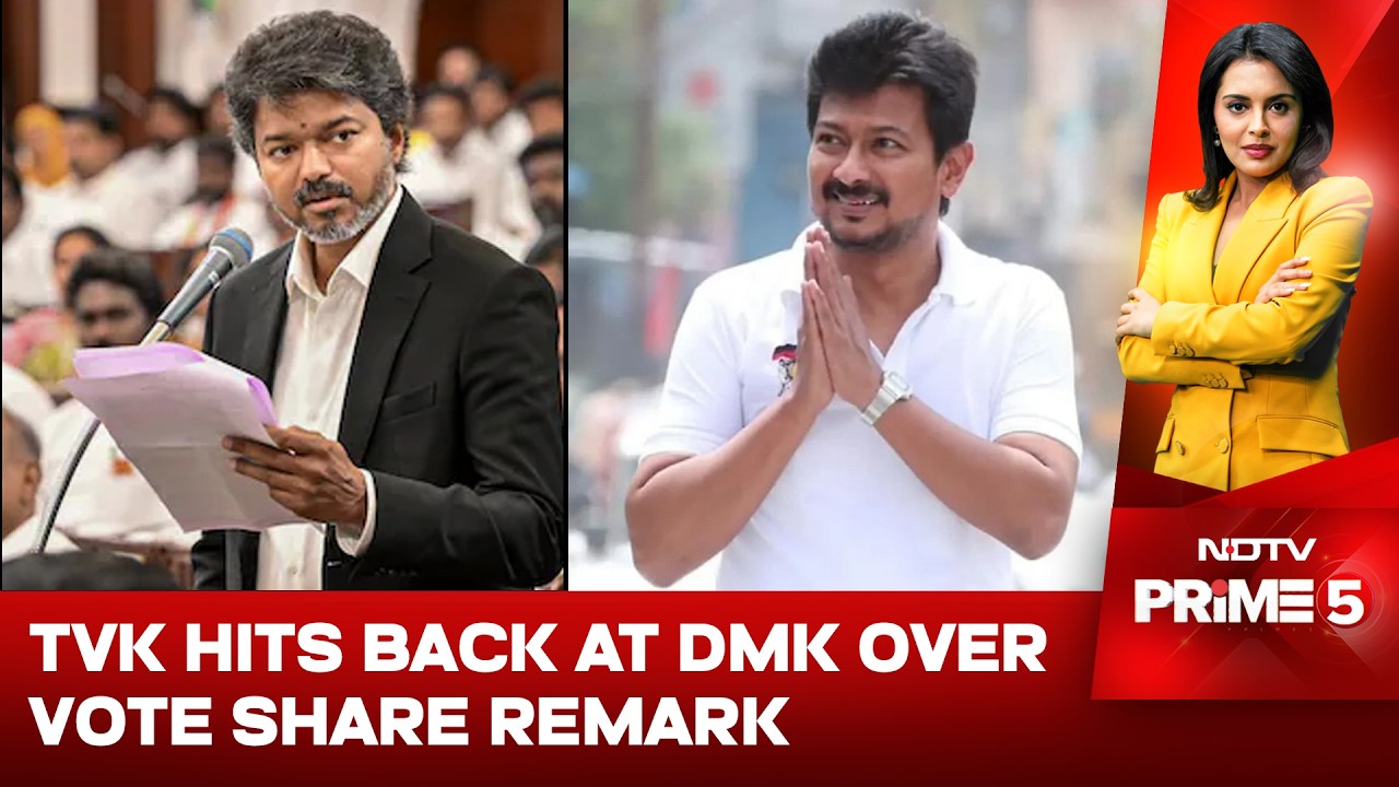 TVK Hits Back At Udhayanidhi Stalin, Says Its Vote Share Higher Than DMK's