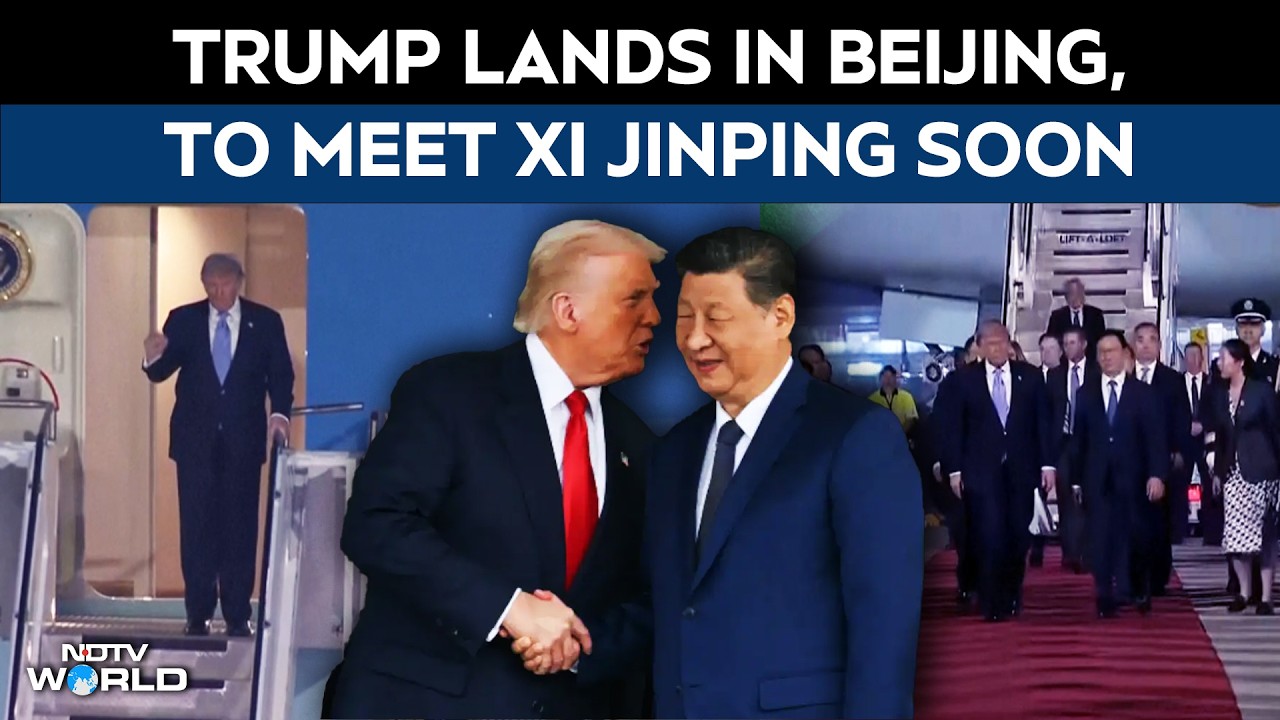 Trump Arrives In Beijing For Talks With China's Xi