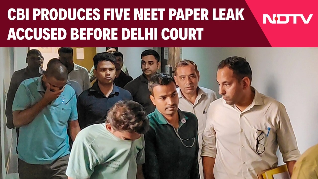 NEET UG Paper Leak | NEET-UG Leak Case: CBI Produces 5 Accused In Court, Retired Professor Detained