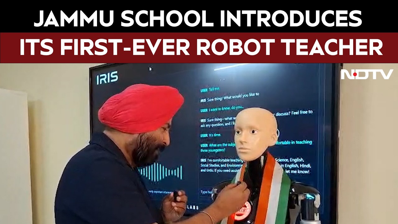Video: Meet IRIS: Jammu School Introduces Its First-Ever Robot Teacher