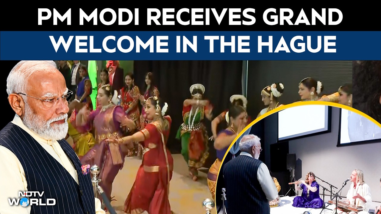 PM Modi Receives Grand Cultural Welcome In The Hague During 5-Nation Diplomatic Tour