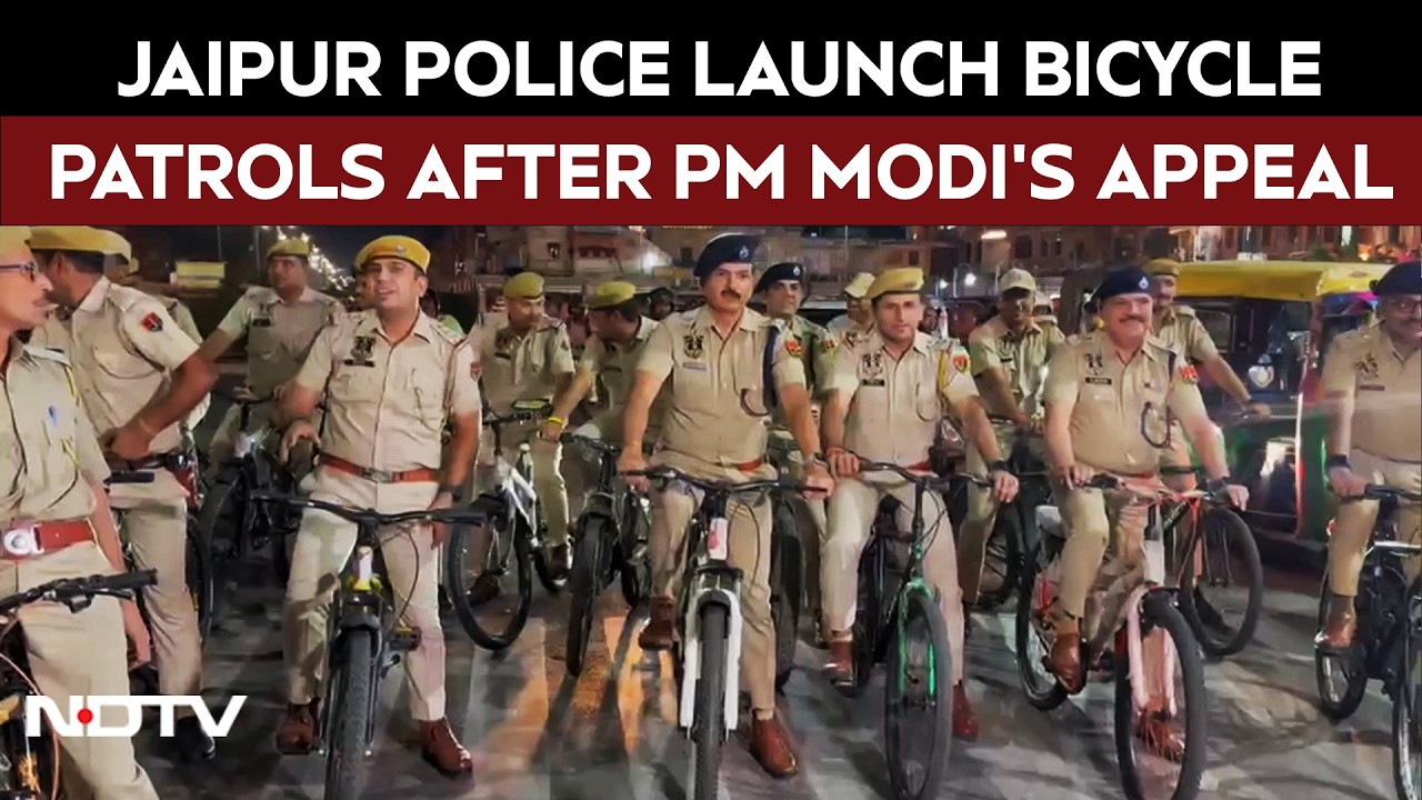 Jaipur Police Goes Green With Bicycle Patrols After PM Modi's Save Fuel Appeal